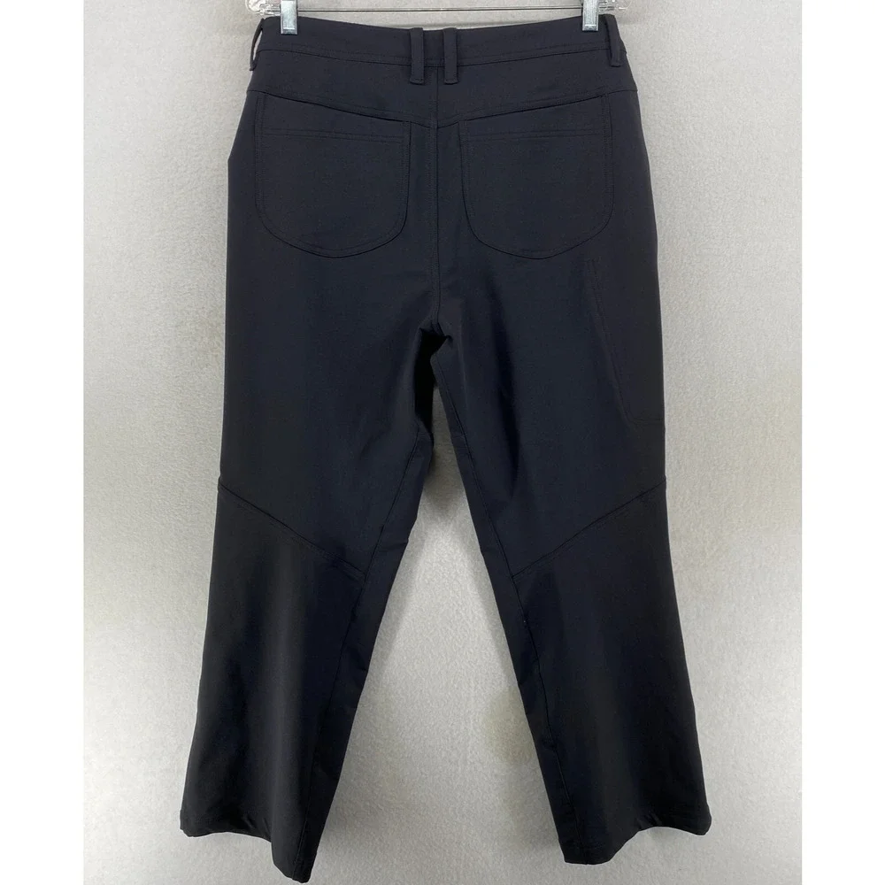 MOUNTAIN HARDWEAR Pants Women 12 34 Winter Wander Softshell Utility Hiking Black_3